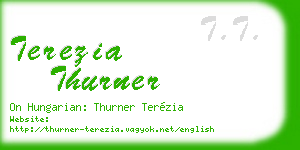 terezia thurner business card